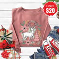 Reindeer Sweatshirt - Heather Mauve - 20 product image 1