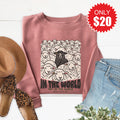 In The World Sweatshirt - Heather Mauve - 20 product image 1