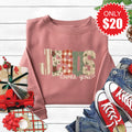 Jesus Loves You Sweatshirt - Heather Mauve - 20 product image 1