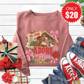 Oh Come Let Us Adore Him Sweatshirt - Heather Mauve - 20 product image 1