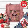 My God Is Sweatshirt - Heather Mauve - 20 product image 1
