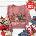 Merry and Bright Sweatshirt - Heather Mauve - 20 product image 1