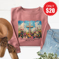 She Is Clothed With Strength Sweatshirt - Heather Mauve - 20 product image 1