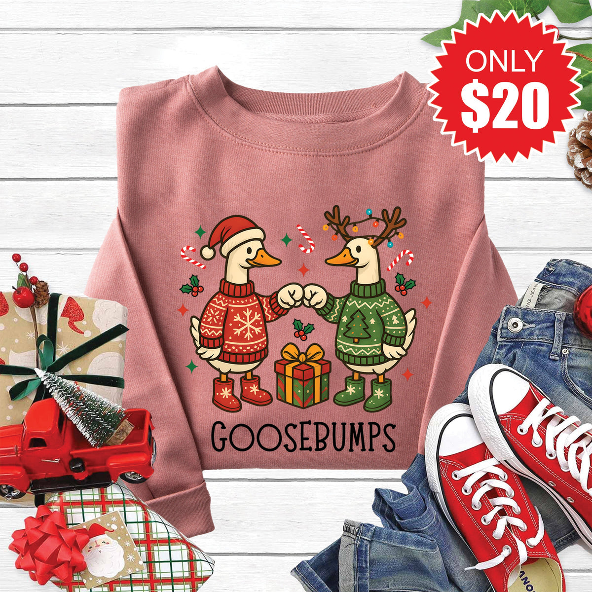 Goosebumps Sweatshirt - Heather Mauve - 20 product image 1