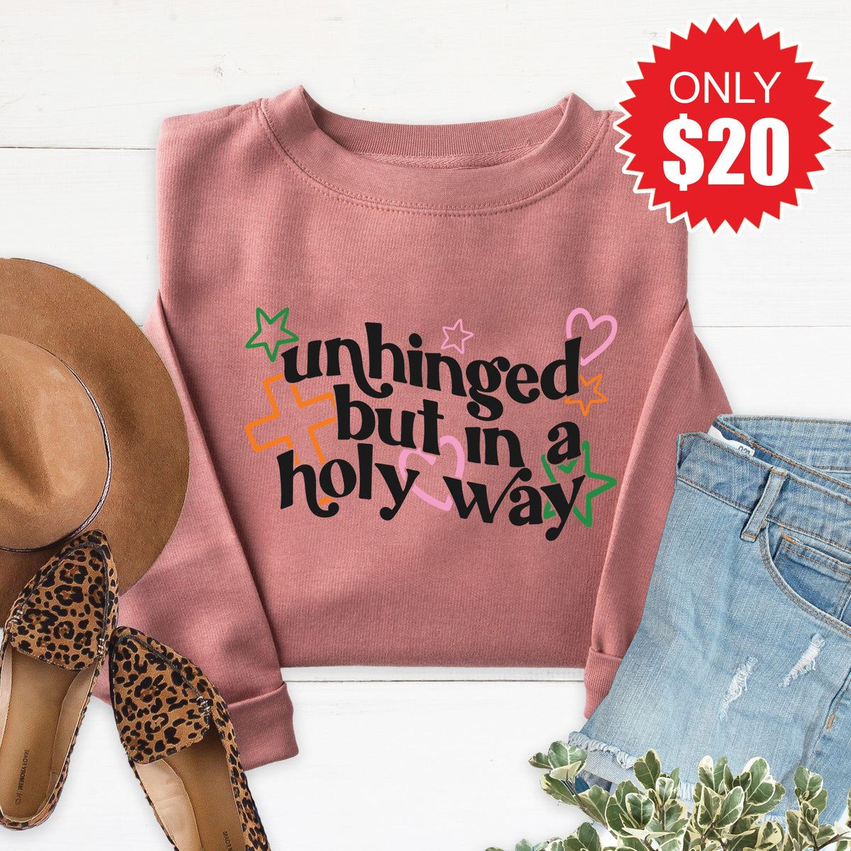 Unhinged Sweatshirt - Heather Mauve - 20 product image 1