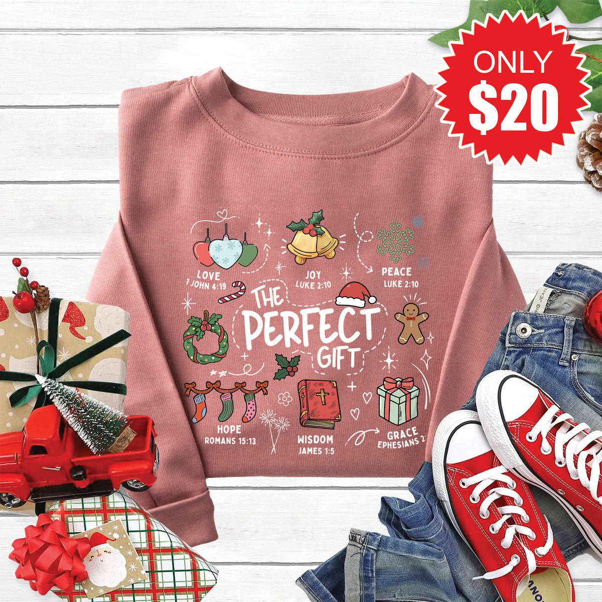 The Perfect Gift Sweatshirt - Heather Mauve - 20 product image 1