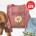 Be The Sunshine Sweatshirt - Heather Mauve - 20 product image 1