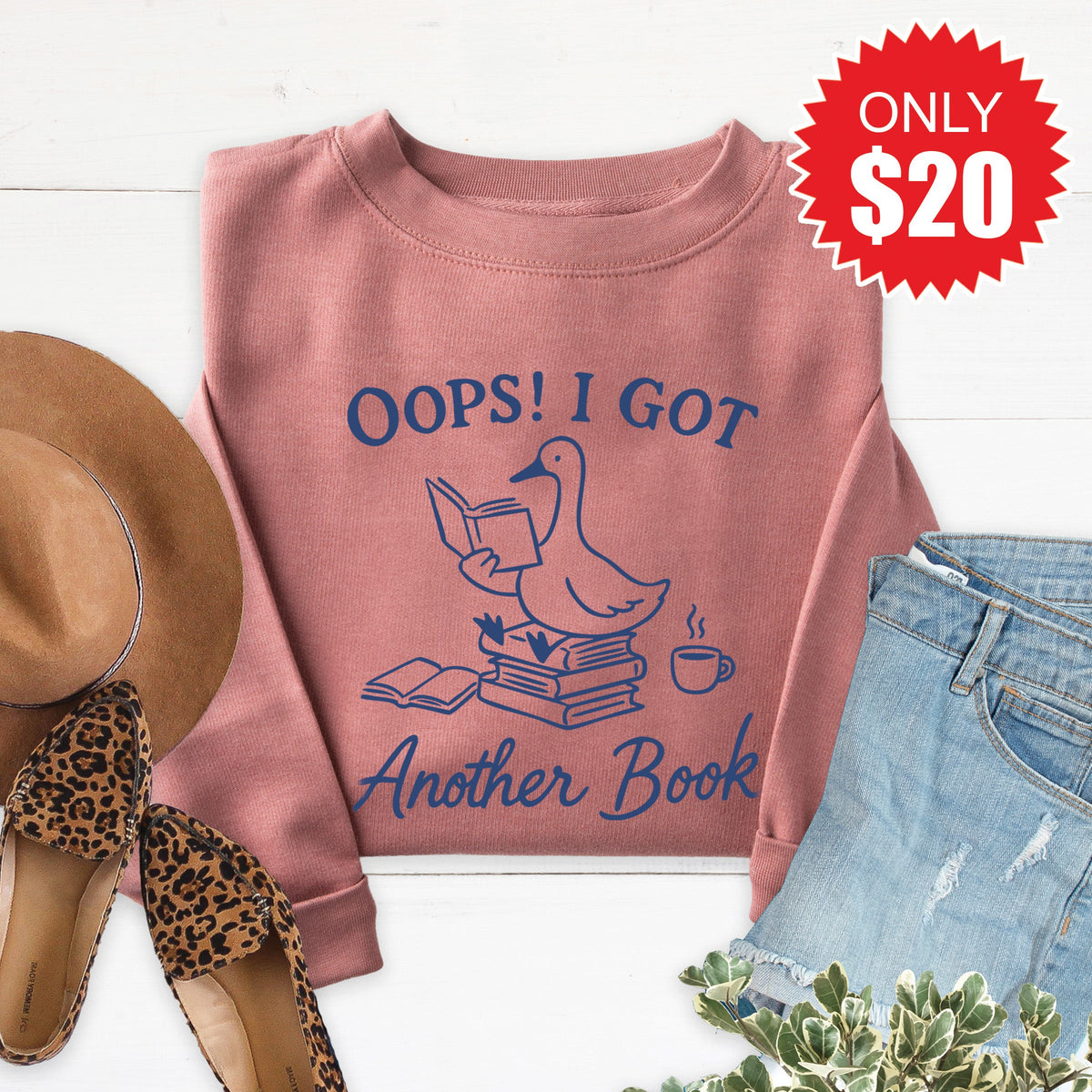 Another Book Sweatshirt - Heather Mauve - 20 product image 1
