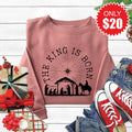 The King Is Born Sweatshirt - Heather Mauve - 20 product image 1
