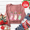 Greatest Gift Stockings Sweatshirt - Heather Mauve - 20 product image 1