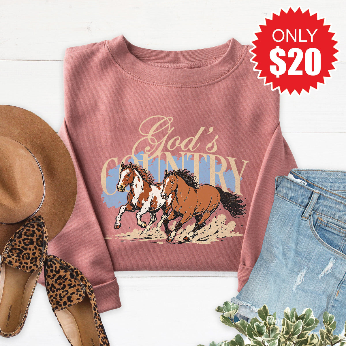 God's Country Sweatshirt - Heather Mauve - 20 product image 1