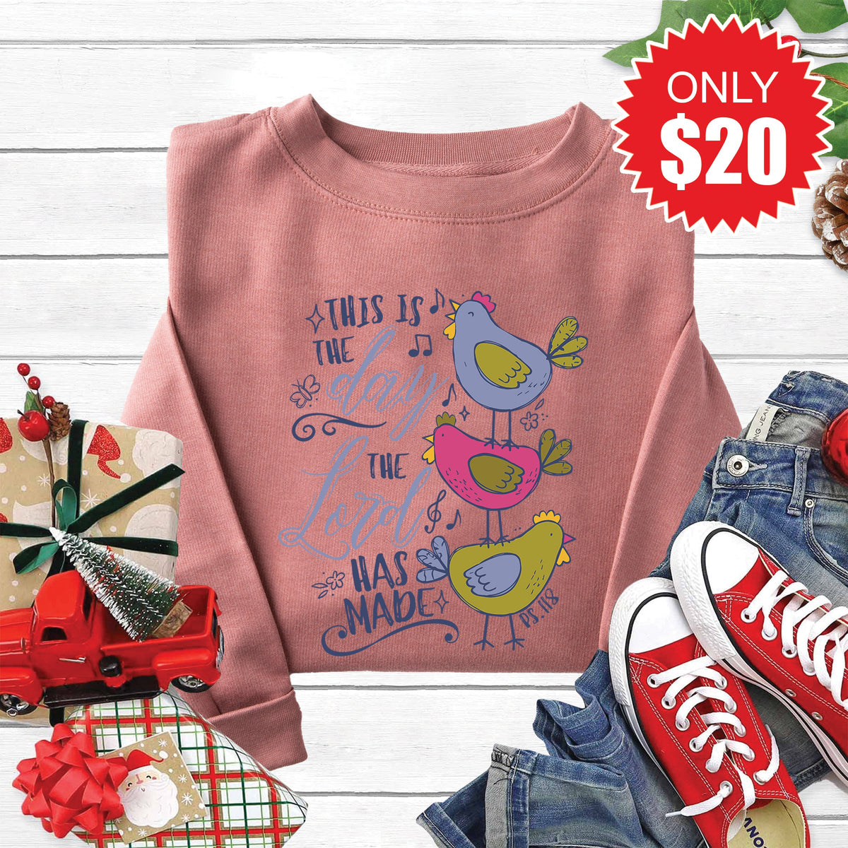 This is the Day Sweatshirt - Heather Mauve - 20 product image 1