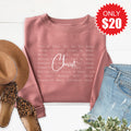 Christ Sweatshirt - Heather Mauve - 20 product image 1