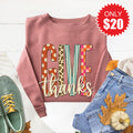 Give Thanks Sweatshirt - Heather Mauve - 20 product image 1