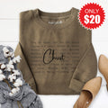 Christ Sweatshirt - Heather Olive - 20 product image 1