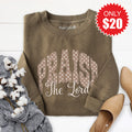 Praise The Lord Sweatshirt - Heather Olive - 20 product image 1
