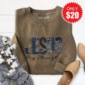 Jesus Is My Strength Sweatshirt - Heather Olive - 20 product image 1