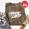 Praise The Lord Sweatshirt - Heather Olive - 20 product image 1