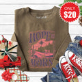 Hope Is Born Sweatshirt - Heather Olive - 20 product image 1
