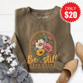 Be Still And Know Sweatshirt - Heather Olive - 20 product image 1