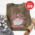 There Will Be Joy Sweatshirt - Heather Olive - 20 product image 1