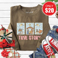 True Story Sweatshirt - Heather Olive - 20 product image 1