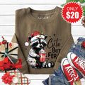 Cute But Feral Sweatshirt - Heather Olive - 20 product image 1
