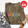 Hallelujah Sweatshirt - Heather Olive - 20 product image 1