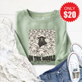 In The World Sweatshirt - Heather Sage - 20 product image 1