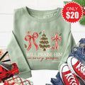 I Will Praise Him Sweatshirt - Heather Sage - 20 product image 1