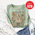 Look At The Birds Sweatshirt - Heather Sage - 20 product image 1