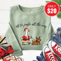 Jingle All The Way Sweatshirt - Heather Sage - 20 product image 1