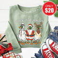 Duck The Halls Sweatshirt - Heather Sage - 20 product image 1