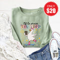 Off To Praise The Lord Sweatshirt - Heather Sage - 20 product image 1
