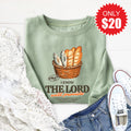 The Lord Will Provide Sweatshirt - Heather Sage - 20 product image 1