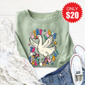 Stay Loose Sweatshirt - Heather Sage - 20 product image 1