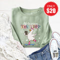 Off To Praise The Lord Sweatshirt - Heather Sage - 20 product image 1