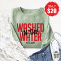 Washed In The Water Sweatshirt - Heather Sage - 20 product image 1