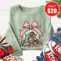 O Come Let Us Adore Him Sweatshirt - Heather Sage - 20 product image 1
