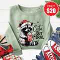 Cute But Feral Sweatshirt - Heather Sage - 20 product image 1
