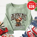 Howdy Christmas Sweatshirt - Heather Sage - 20 product image 1