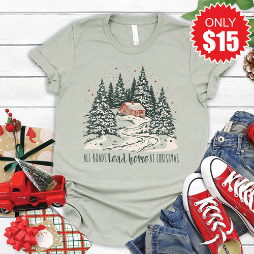 All Roads Lead Home Tee - Heather Sage - 15 product image 1