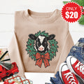 Christmas Cow Sweatshirt - Heather Sand - 20 product image 1