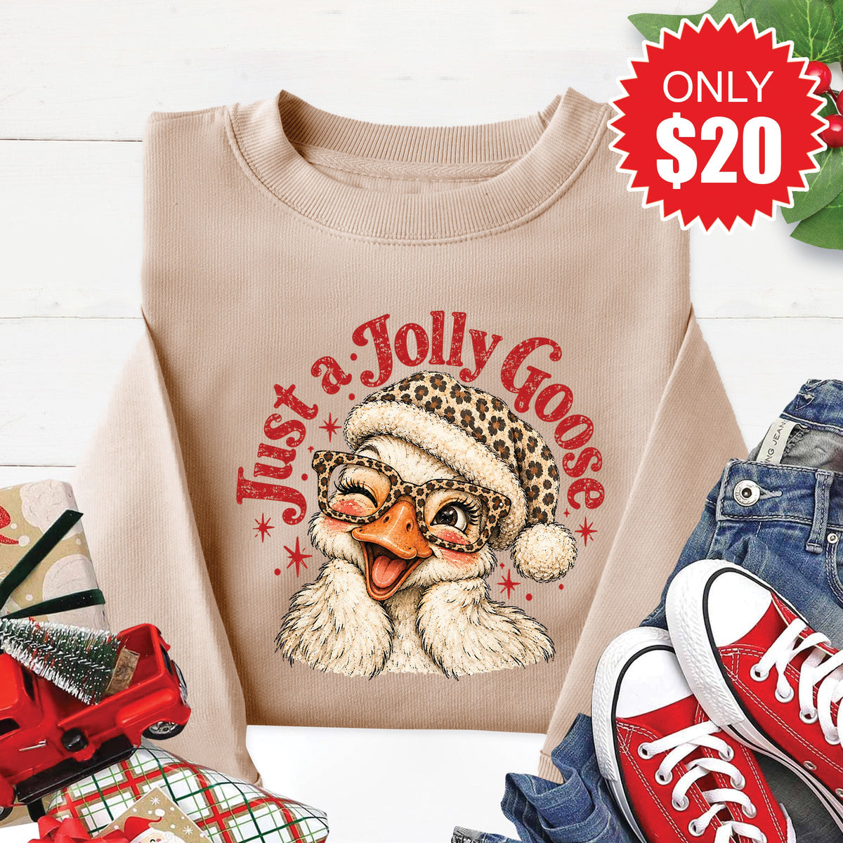 Jolly Goose Sweatshirt - Heather Sand - 20 product image 1