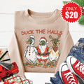 Duck The Halls Sweatshirt - Heather Sand - 20 product image 1