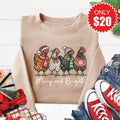 Merry and Bright Sweatshirt - Heather Sand - 20 product image 1