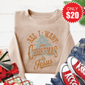 All I Want For Christmas Sweatshirt - Heather Sand - 20 product image 1