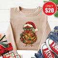 Christmas Chicken Sweatshirt - Heather Sand - 20 product image 1