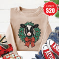 Christmas Cow Sweatshirt - Heather Sand - 20 product image 1