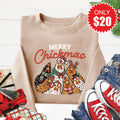 Merry Chickmas Sweatshirt - Heather Sand - 20 product image 1